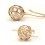 Wanying Stylish Viballs Rose Gold Alloy Drop Earrings